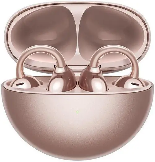 Casti True Wireless Open-Ear Huawei FreeClip, Bluetooth, Apeluri cu AI, IP54 (Roz/Auriu)
