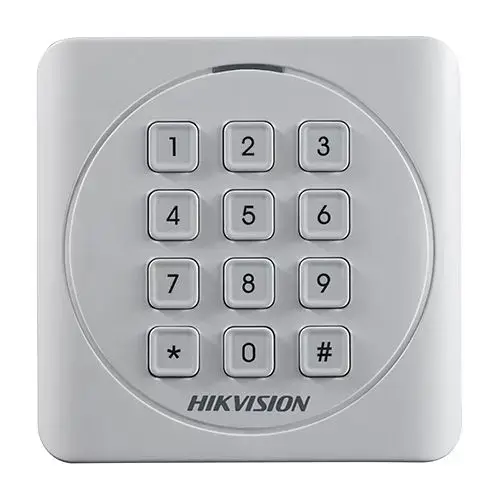 Cititor de proximitate RFID EM125Khz cu tastatura integrata, HIKVISION DS-K1801EK, Wiegand 26/34 protocol,  ISO 11784/11785