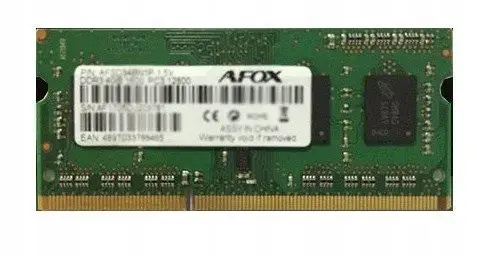 Memorie laptop AFOX AFSD38AK1P, 8GB, DDR3, SO-DIMM, 1333 MHz, 1.5 V