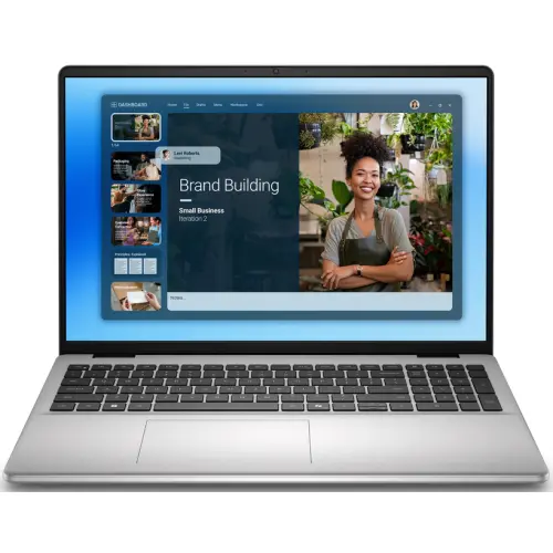 Laptop Dell 16 DC16251 (Procesor Intel Core 7 150U (12M Cache, up to 5.40 GHz) 16inch WUXGA, 16GB, 1TB SSD, nVidia GeForce MX570A @2GB, Win 11 Pro, Argintiu)