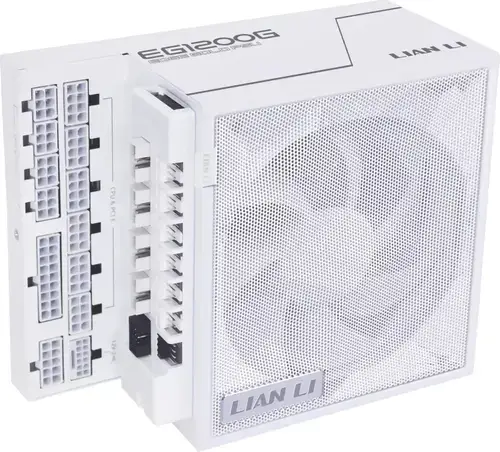 Sursa Lian Li EDGE GOLD 1200 EG1200G, 1200 W, 80 PLUS Gold, PCIe 5.1, ATX 3.1, Full Modulara, Hub USB (Alb)