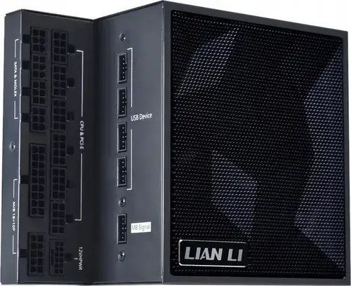Sursa Lian Li EDGE EG1300, 1300 W, 80 PLUS Platinum, ATX 3.1, Full Modulara, 120mm FDB, 2400 RPM (Negru)