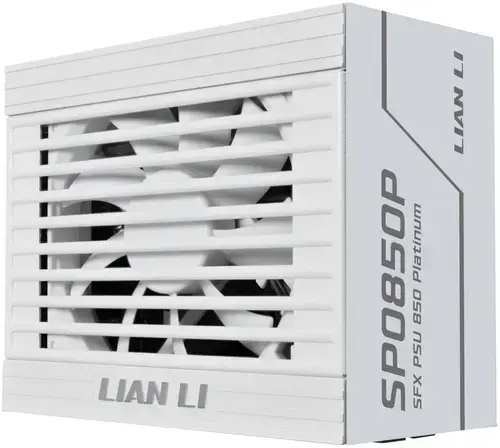 Sursa Lian Li SP0850P, 850 W, ATX 3.1, 80 PLUS Platinum, Full Modulara, PFC Activ, Ventilator FDB 92mm (Alb)