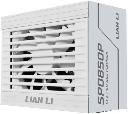 Sursa Lian Li SP0850P, 850 W, ATX 3.1, 80 PLUS Platinum, Full Modulara, PFC Activ, Ventilator FDB 92mm (Alb)