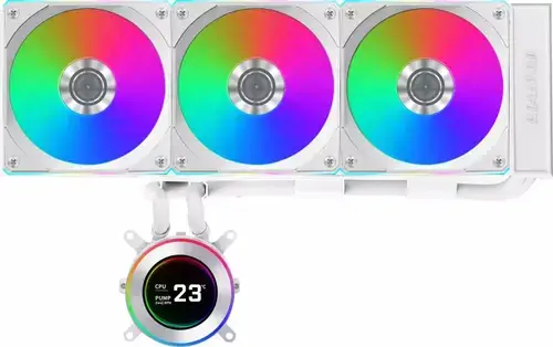 Cooler CPU Lian Li HYDROSHIFT II LCD-C 360CL, Racire cu lichid, iluminare ARGB (Alb)