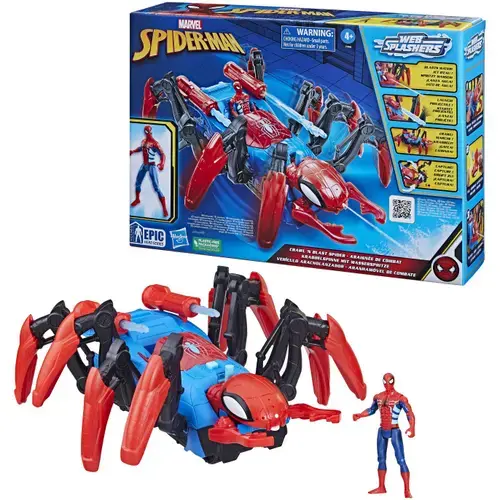 Set de joaca Spider-Man Crawl & Blast, vehicul cu figurina
