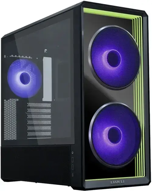 Carcasa Lian Li Lancool 217 INF LAN217INFB, Mid Tower, 7 sloturi expansiune, Sticla securizata, HUB FAN inclus (Negru)
