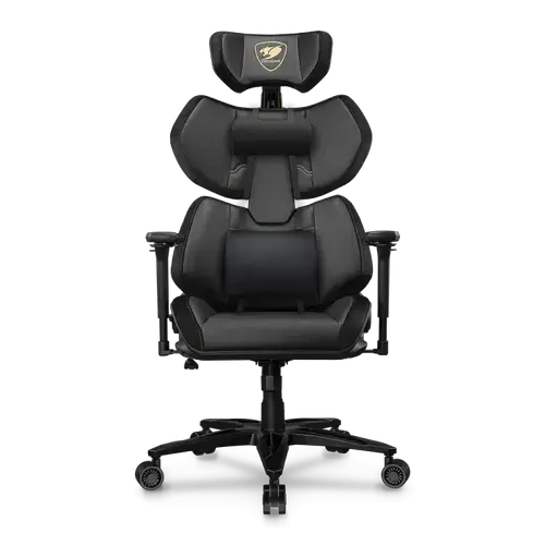 Scaun gaming COUGAR TERMINATOR ELITE Gold CGR-TRE-GLB, reglabil (Negru/Auriu)