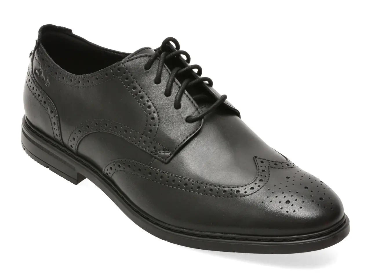 Pantofi eleganti CLARKS negri, BANBTIP, din piele naturala