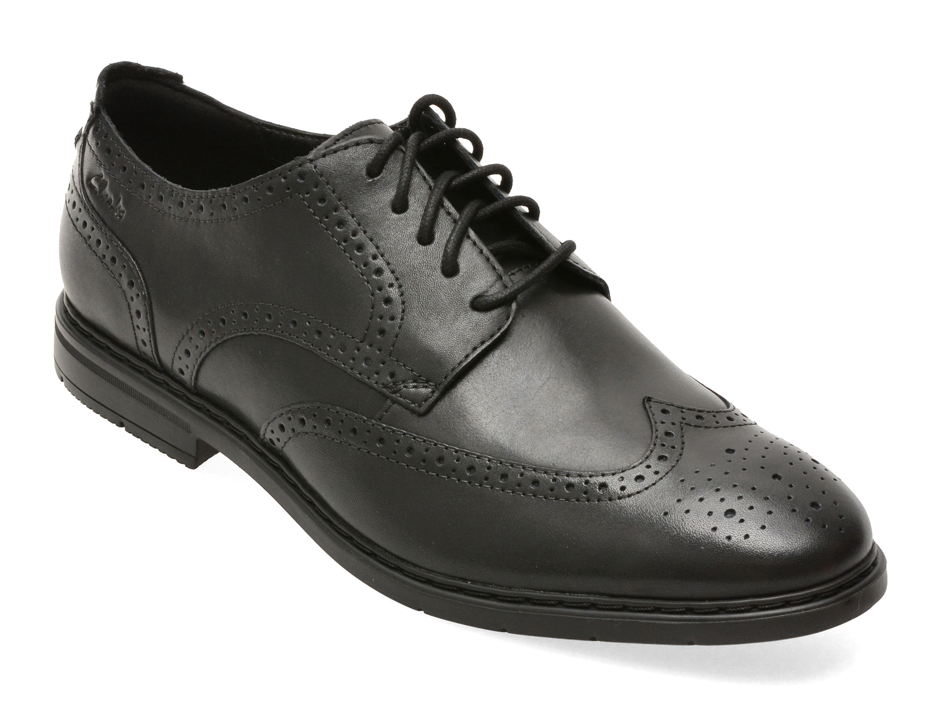 Pantofi eleganti CLARKS negri, BANBTIP, din piele naturala