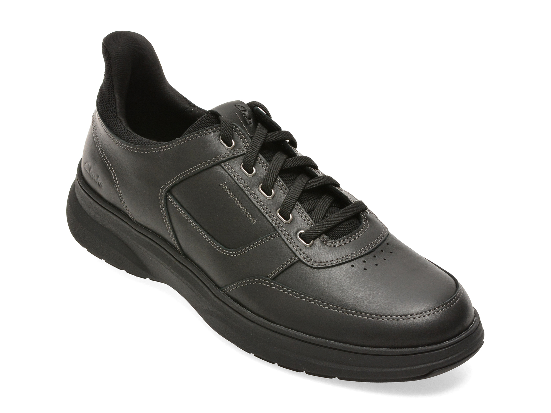 Pantofi sport CLARKS negri, MULLEAS, din piele naturala