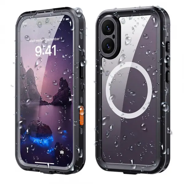 Husa Waterproof pentru Apple iPhone 17, ShellBox, Neagra