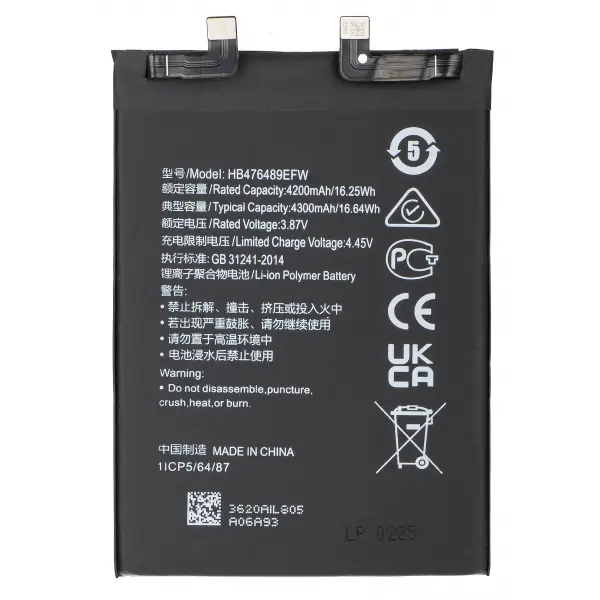 Acumulator pentru Huawei nova 9 / Honor 50, HB476489EFW