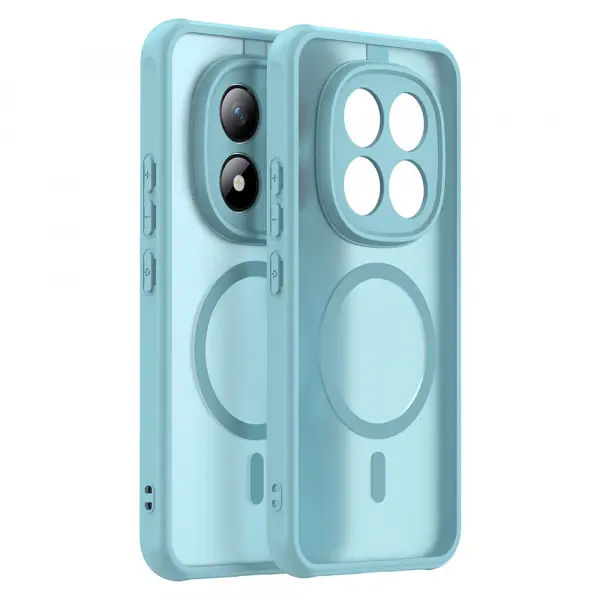 Husa MagSafe pentru Xiaomi Poco M8 Pro / Redmi Note 15 Pro+ 5G, Techsuit, HaloFrost II, Verde Deschis