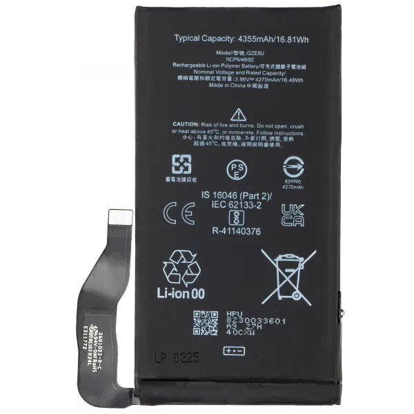 Acumulator pentru Google Pixel 7, GZE8U