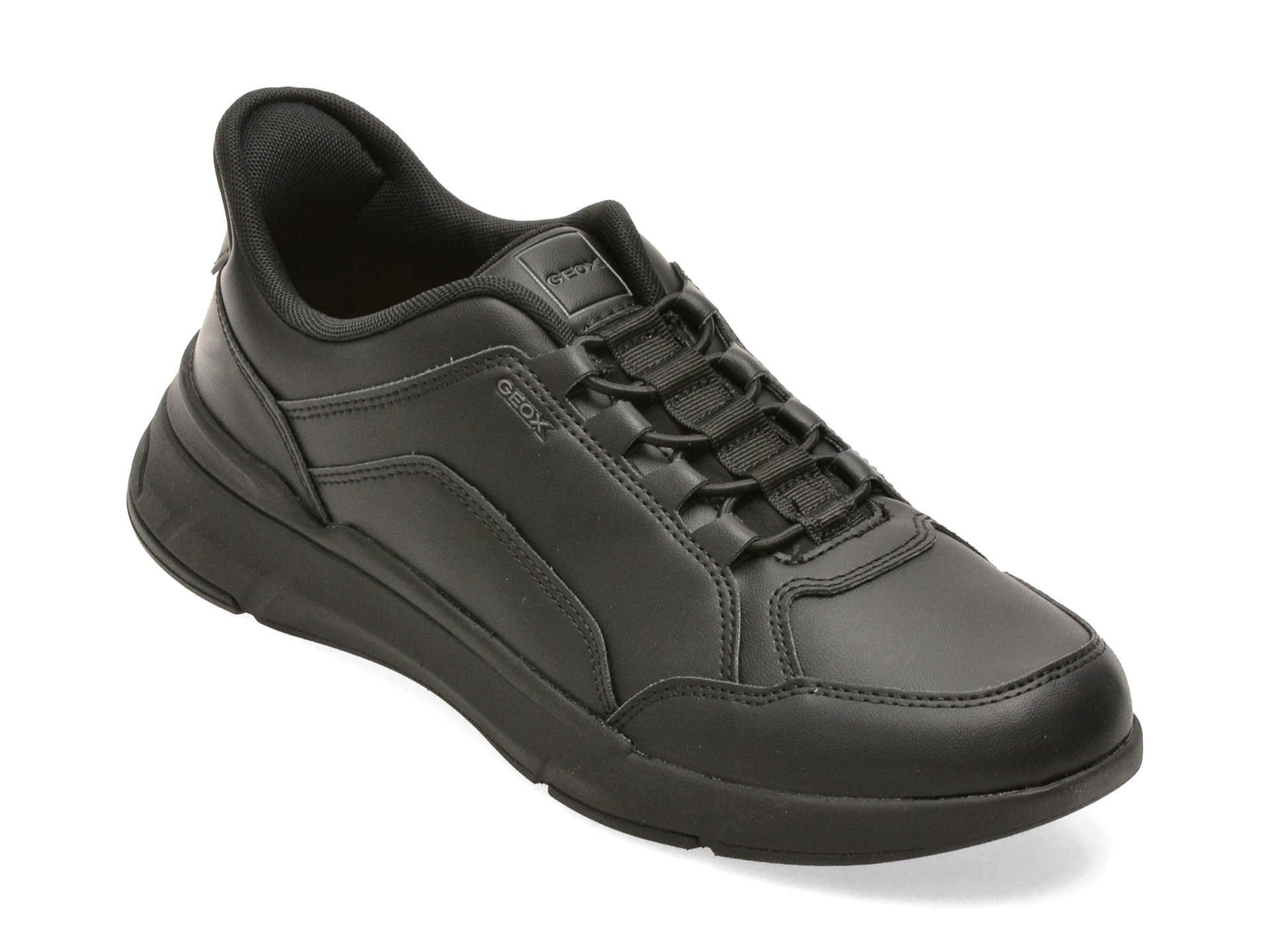 Pantofi sport GEOX negri, U659KA, din piele ecologica