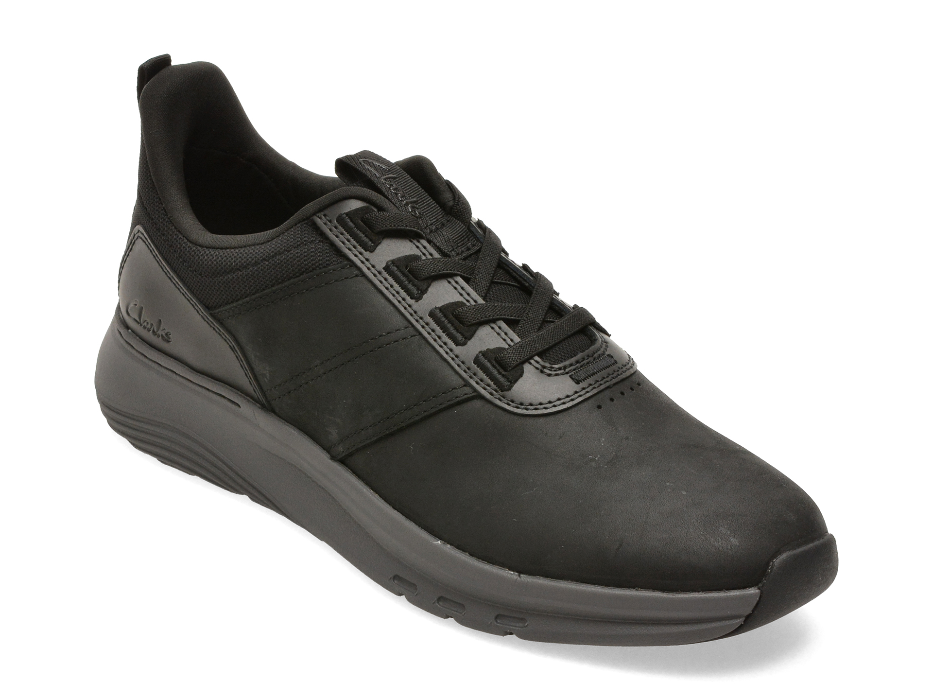 Pantofi sport CLARKS negri, MOTTRLX, din piele naturala
