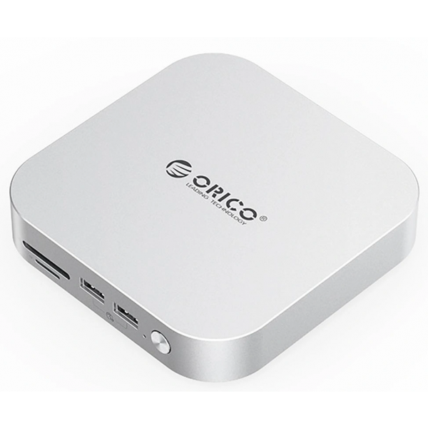 Hub Multifunctional Orico MiniLink M49P pentru Apple Mac Mini M4, 9in1, Argintiu