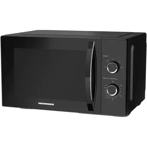 Cuptor cu microunde Heinner HMW-MD25MBK, 25 l, Control mecanic, 800 W (Negru)