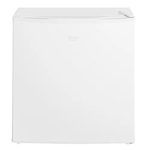 Mini frigider Adler AD8096W, 45 L, Reglare A Racirii In 6 Trepte, Dezghetare Manuala, Usi Metalice Cu Manere Incastrate (Alb)