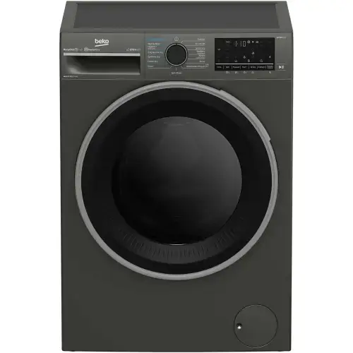 Masina de spalat rufe cu uscator Beko B5DFT59442M, Spalare 9 kg, Uscare 6 kg, 1400 RPM, Clasa A/D, HygieneTherapy, SteamCure, HomeWhiz, ProSmart Inverter Motor, AddXtra (Gri)
