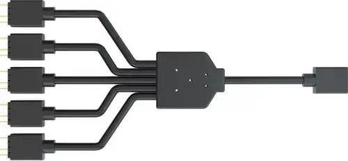 Splitter Coolermaster 3-pin ARGB MFX-AWHN-1NNN5-R1, 1-5 splitter