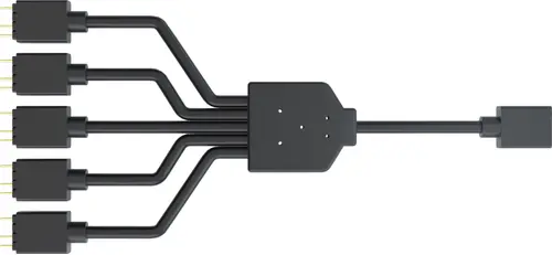 Splitter Coolermaster 3-pin ARGB MFX-AWHN-1NNN5-R1, 1-5 splitter