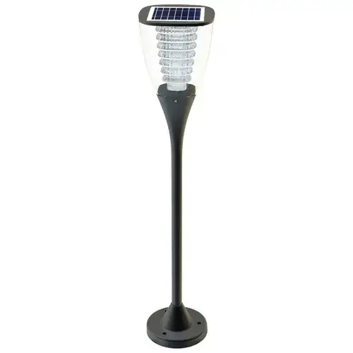 Lampa solara Powerneed ESL-25H LED, 1.6 W, Senzor lumina, 80 cm, IP65 (Negru)
