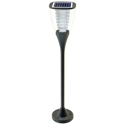Lampa solara Powerneed ESL-25H LED, 1.6 W, Senzor lumina, 80 cm, IP65 (Negru)