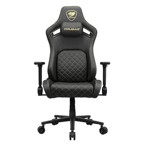 Scaun Gaming COUGAR Defensor Gold, Max 120 kg, Cotiere 4D (Negru)