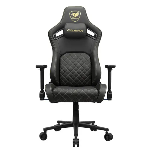 Scaun Gaming COUGAR Defensor Gold, Max 120 kg, Cotiere 4D (Negru)