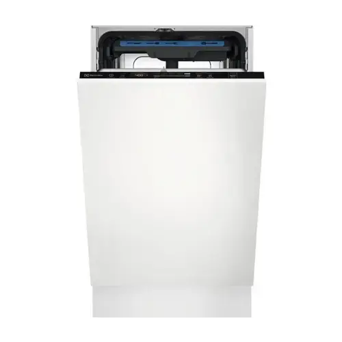 Masina de spalat vase incorporabila slim Electrolux EEM43200L, 10 seturi, GlassCare, Indicator sare, 8 programe, clasa E (Alb)