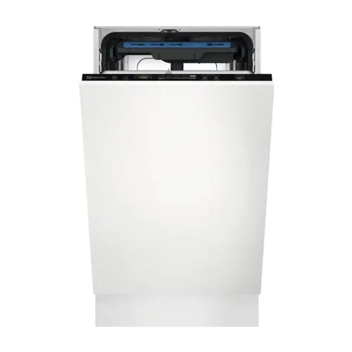 Masina de spalat vase incorporabila slim Electrolux EEM43200L, 10 seturi, GlassCare, Indicator sare, 8 programe, clasa E (Alb)
