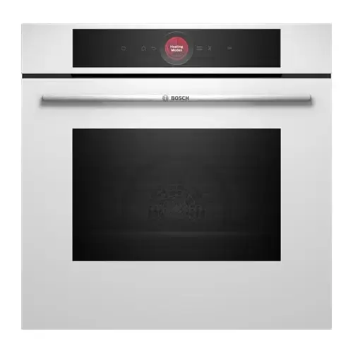 Cuptor incorporabil Bosch HBG7721W1S Seria 8, 71 L, Clasa A+, Ecran TFT, Curatare pirolitica, 60 cm (Alb)