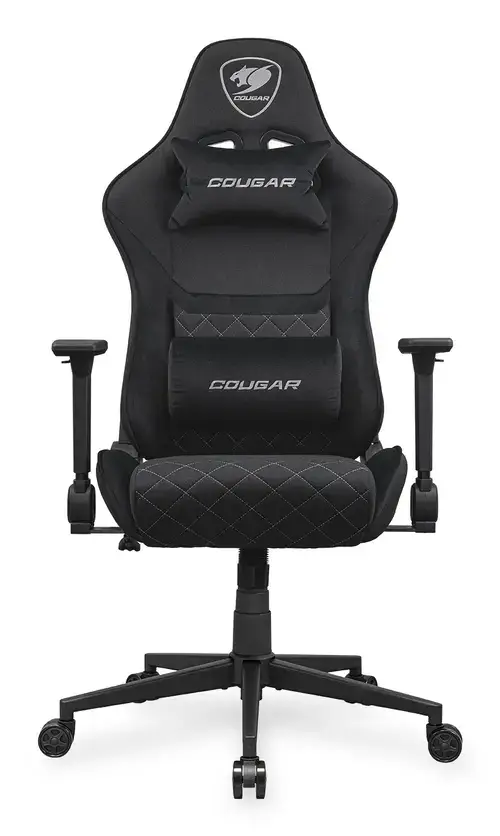 Scaun gaming COUGAR Armor One V2 Black F, Max 120 kg, Design ajustabil, Cotiere 4D (Negru)