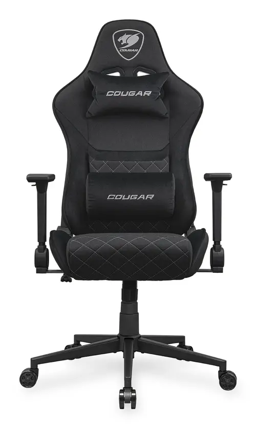 Scaun gaming COUGAR Armor One V2 Black F, Max 120 kg, Design ajustabil, Cotiere 4D (Negru)