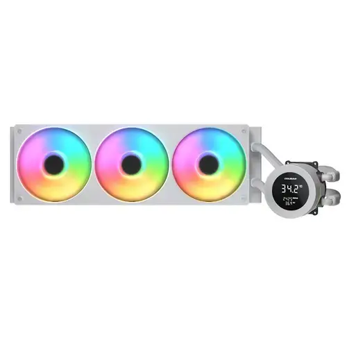 Cooler CPU Cougar Poseidon Vistek ARGB 360, Racire cu lichid, Ventilator Unity 360 ARGB, 2500 RPM (Alb)