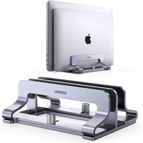 Suport Vertical UGREEN LP258 Two pentru Laptop cu grosime 12mm - 26mm, Argintiu