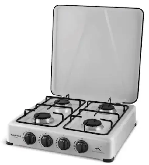 Plita pe gaz Albatros APG42S, 4 Arzatoare, 6200 W (Argintiu)