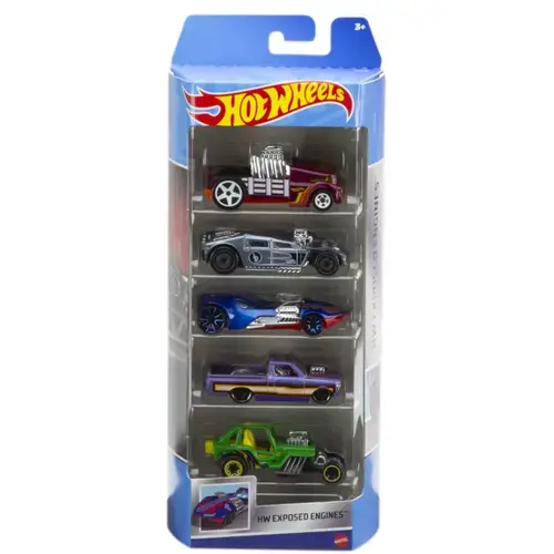Set 5 masinute Hot Wheels - Exposed engines