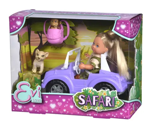 Set papusa Evi Love si vehicul safari