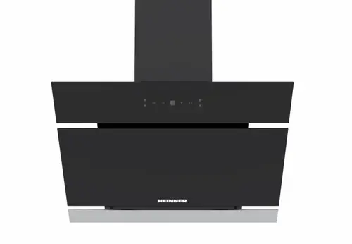 Hota decorativa HEINNER HDCH-MD620RGBK, 650 m3/h, 4 viteze, 80 W, LED 1.5 W, Filtru aluminiu, Control touch, Sticla (Negru)