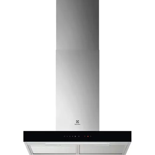 Hota incorporabila decorativa Electrolux LFT826X, Control electronic, Putere de absorbtie 730 mc/h, Conectivitate plita, Functie Breeze, Iluminare LED, 60 cm (Inox)