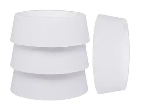 Picioruse antivibratii, antizgomot si antiderapante, Care + Protect CAF1001, pentru masina de spalat si uscator, alb, cauciuc, diametru 6.6 cm, set 4 bucati