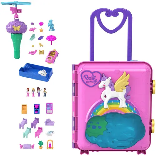 Set de joaca Polly Pocket - Valiza unicorn