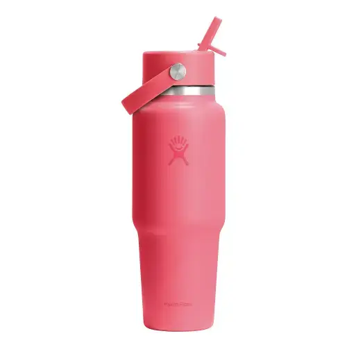Sticla termos, inox, 950ml, Hydro Flask Wide Straw Popstar Pink