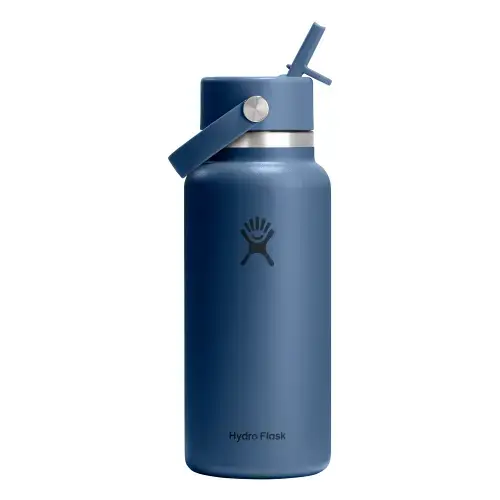 Sticla termos, inox, 950ml, Hydro Flask Wide Straw Harbor Blue