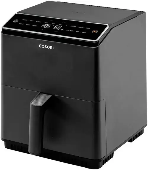 Friteuza cu aer cald Cosori Dual Blaze CAF-P583S-KEUR, capacitate 6,4 l, 12 programe, 1700 W (Gri inchis)