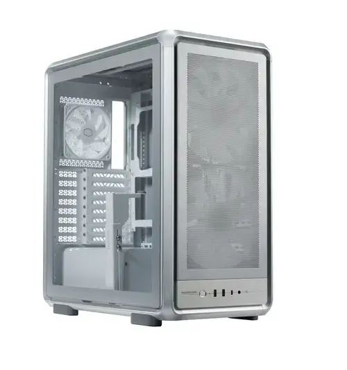 Carcasa CoolerMaster MasterFrame 500 Mesh aRGB, Middle Tower, Fara sursa (Argintiu)