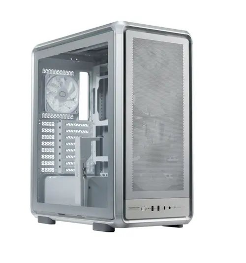 Carcasa CoolerMaster MasterFrame 500 Mesh aRGB, Middle Tower, Fara sursa (Argintiu)